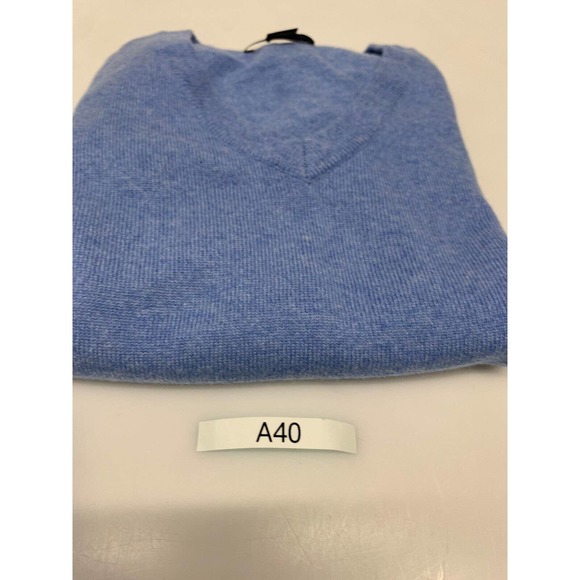 State Cashmere Men’s Classic Sleeveless Sweater Vest Blue XL Men's A40 - Picture 6 of 6